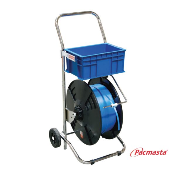 Mobile-Strap-Dispenser-with-Plastic-Discs-Bucket-for-PP-Strap-Pacmasta-PMC-100